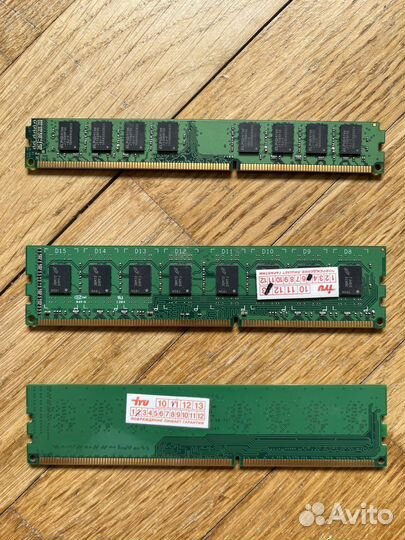 Оперативная память (озу) ddr3 2 и 4 Гб Gb 1333 mhz