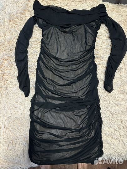 Платье черное вечернее на молнии