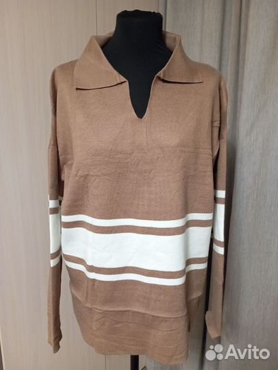 Джемпер-поло трикотаж разные расцветки 56-62 раз