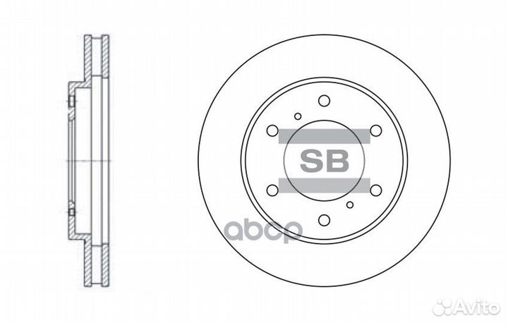 Диск тормозной SD4311 Sangsin brake