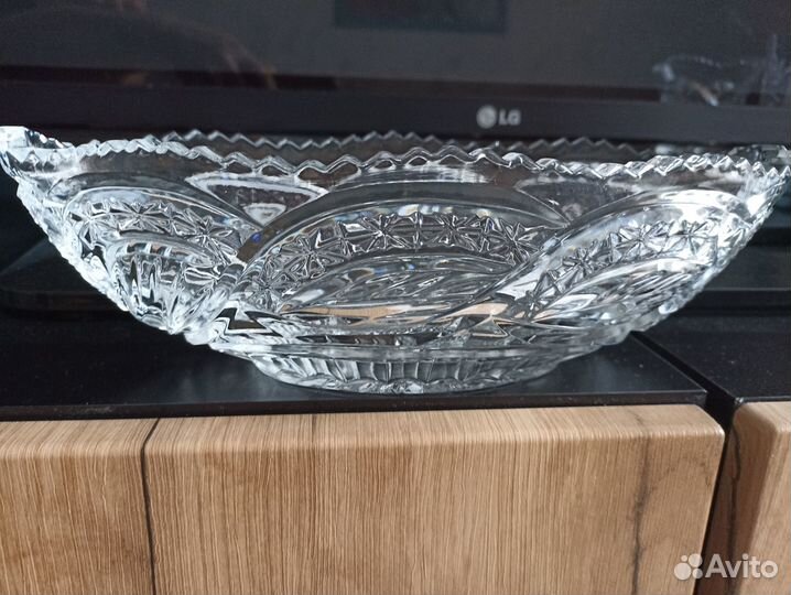 Салатница хрустальная СССР