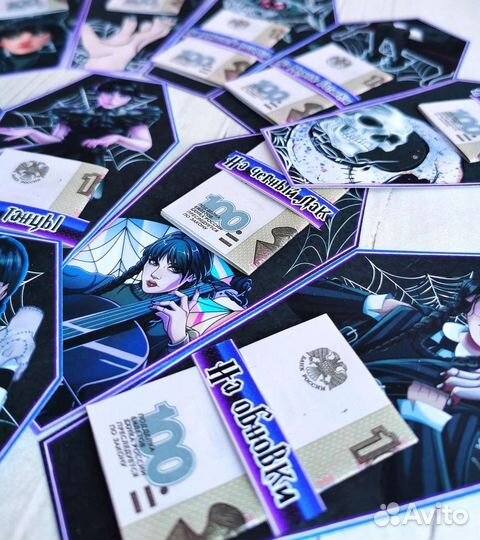 Карточки для денежного подарка Уэнздей Wednesday