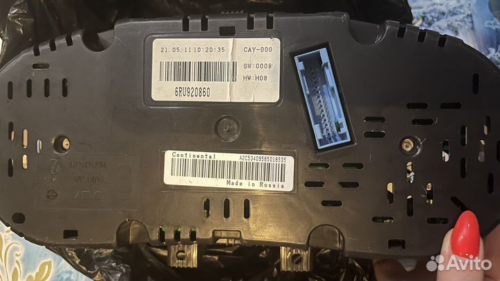 Приборная панель volkswagen polo