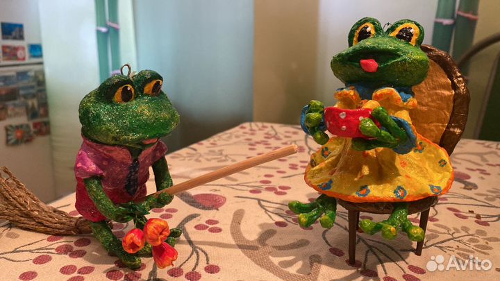 Елочные игрушки из ваты