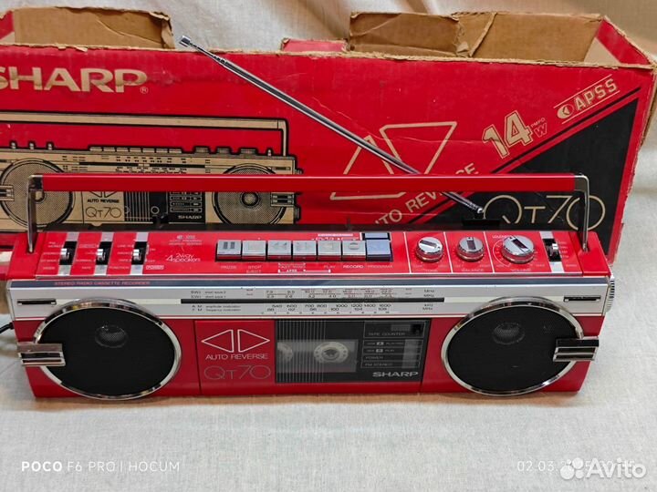 Магнитофон sharp QT70