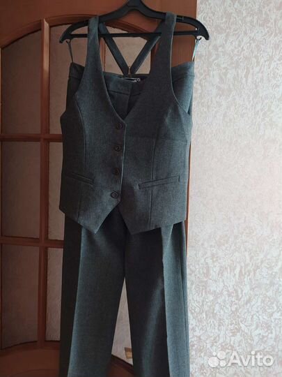 Новые брюки и жилет, школьные,SkyLake,152-156