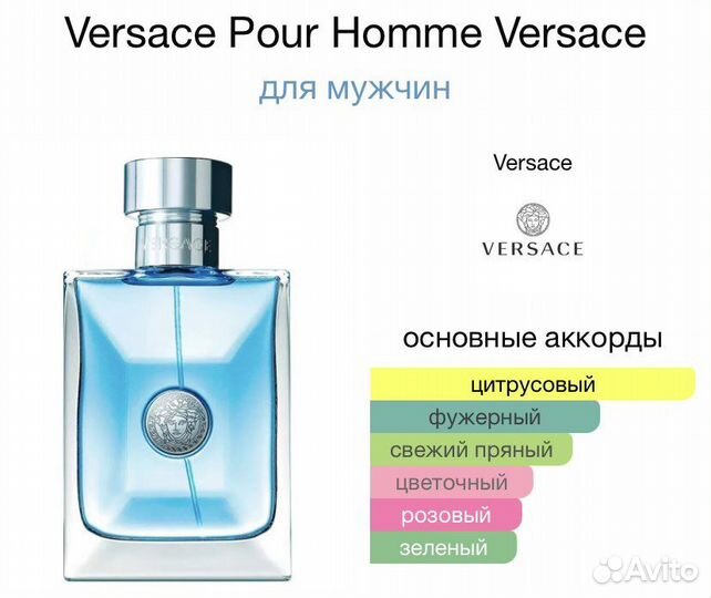 Туалетная вода Versace Pour Homme