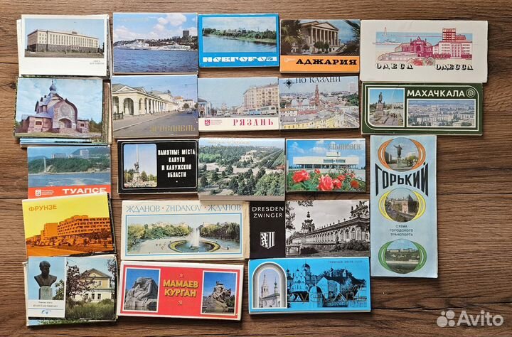Наборы открыток из городов СССР