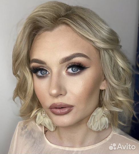 Макияж причёска