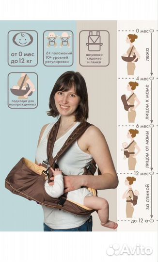 Рюкзак переноска кенгуру Новый