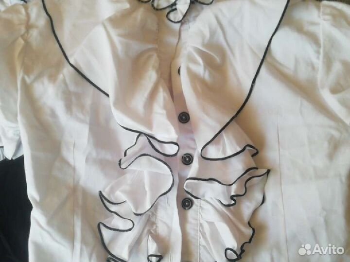 Блузки школьные 122 128