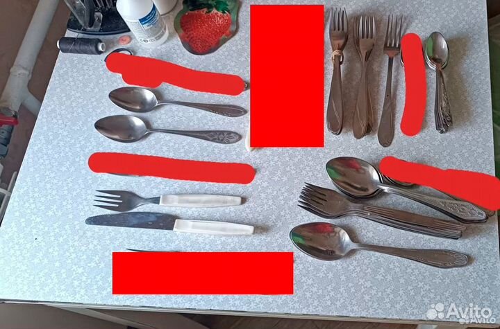 Столовые приборы СССР (вилки ложки)