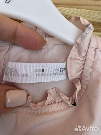 Блуза zara в горох для девочки