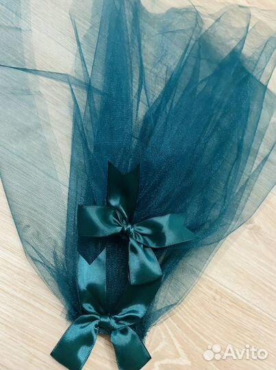 Фата на девичник. Изумруд