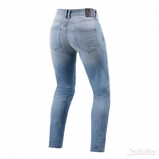 Rev'it Shelby 2 Sk Short Lady Jeans Light Blue Син