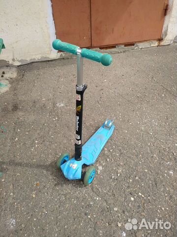 Самокат детский трехколесный светящиеся колеса