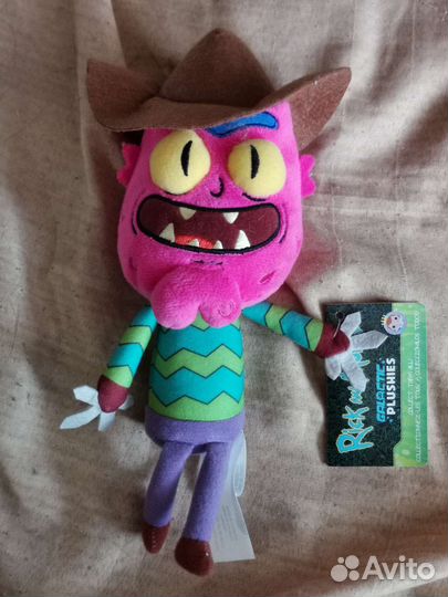 Плюшевая игрушка Рик и Морти новая