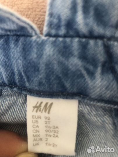 Детский джинсовый комбинезон H&M