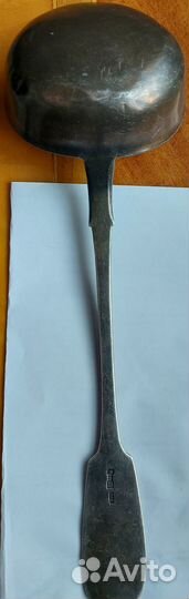Серебряный половник 84 пробы 1889 года