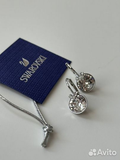 Серьги с кристаллами Swarovski