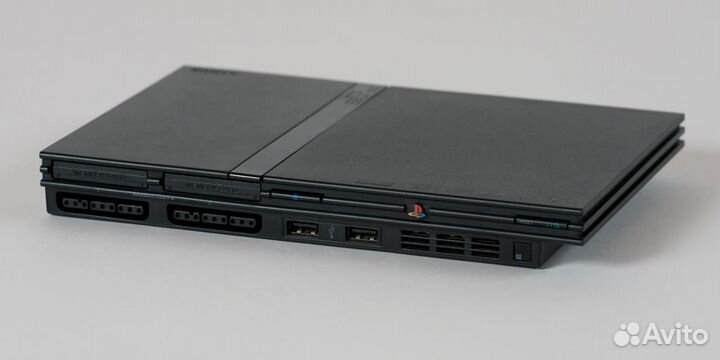 Playstation 2 PS2 прошитая с 2 джойстиками