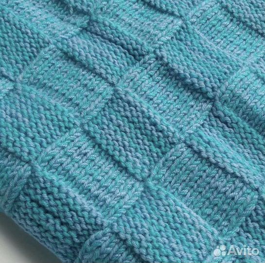 Плед детский вязаный