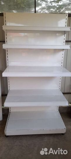 Стеллажи пристенные, островные