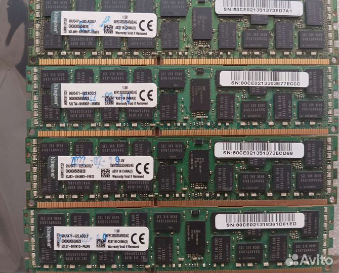 Серверная оперативная память 4x8Gb DDR3 1333Mhz