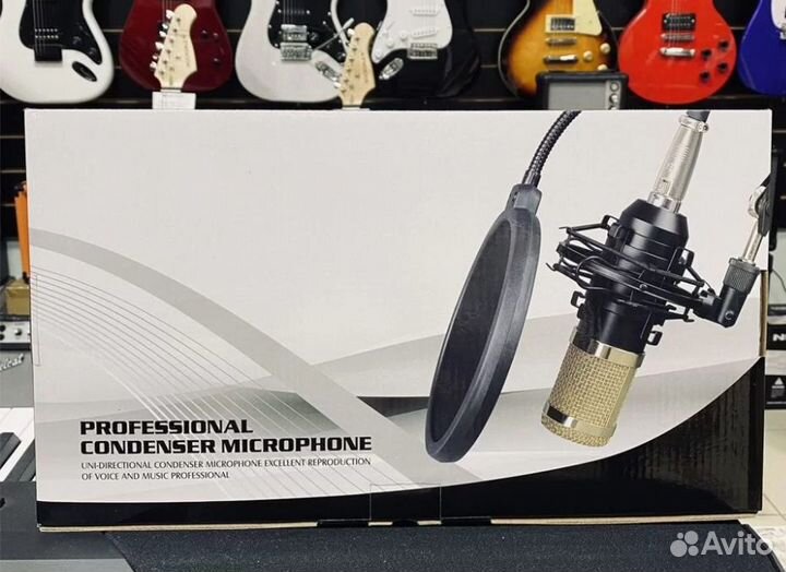 Конденсаторный студийный микрофон для стримов