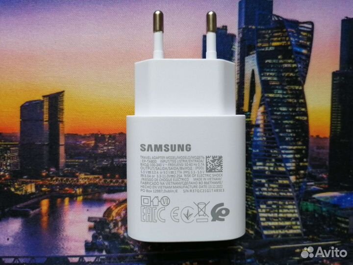 Адаптер Samsung EP-TA800 Type-C