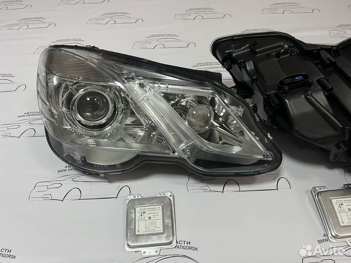 Фары Mercedes w212 дорестайлинг всборе с блоками