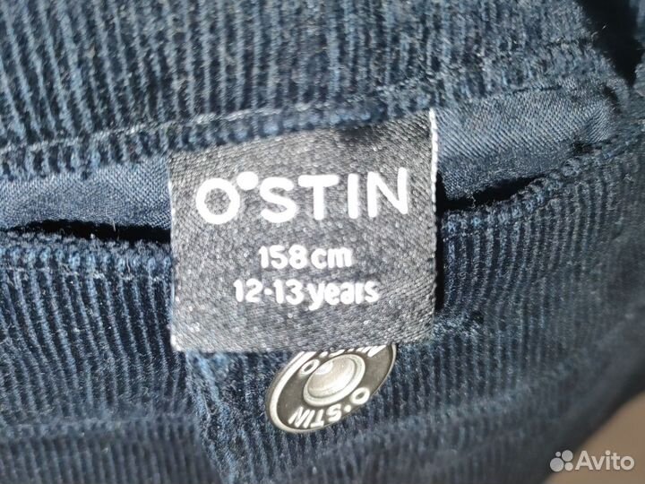 Брюки микровельвет ostin 158 см