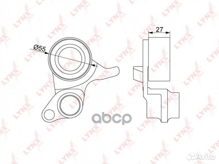 Ролик натяжной ремня грм PB1103 lynxauto