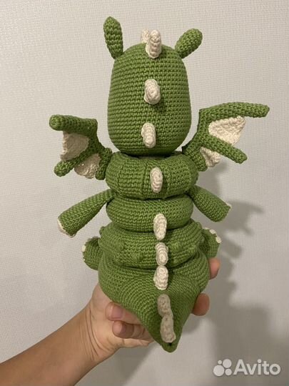 Дракон вязаная пирамидка