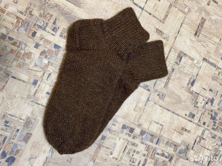 Носки шерстянные мужские вязанные