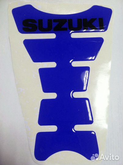 Наклейка на бак Suzuki H-1 синий