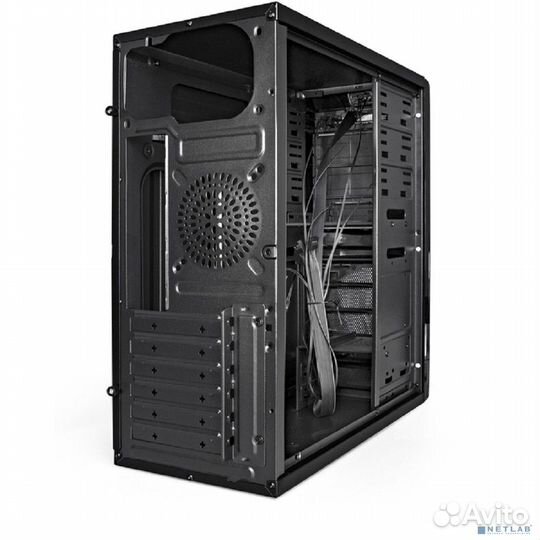 Exegate EX278402RUS Корпус Miditower Exegate XP-329S Black, ATX, без бп, 2*USB, Audio