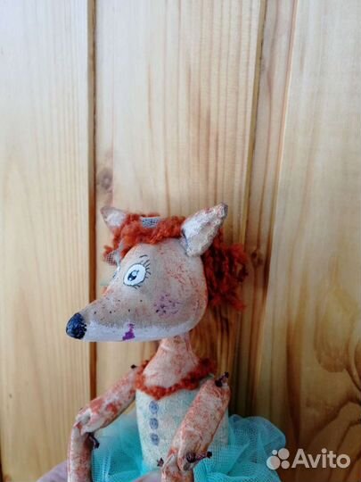 Текстильная игрушка лиса