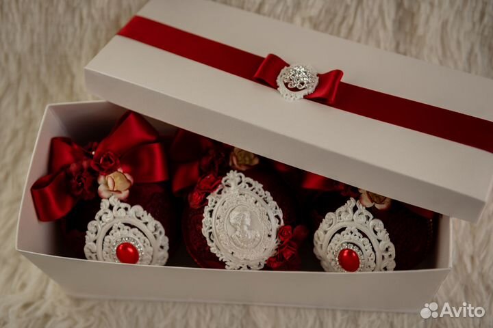 Подарочный набор ёлочных шаров