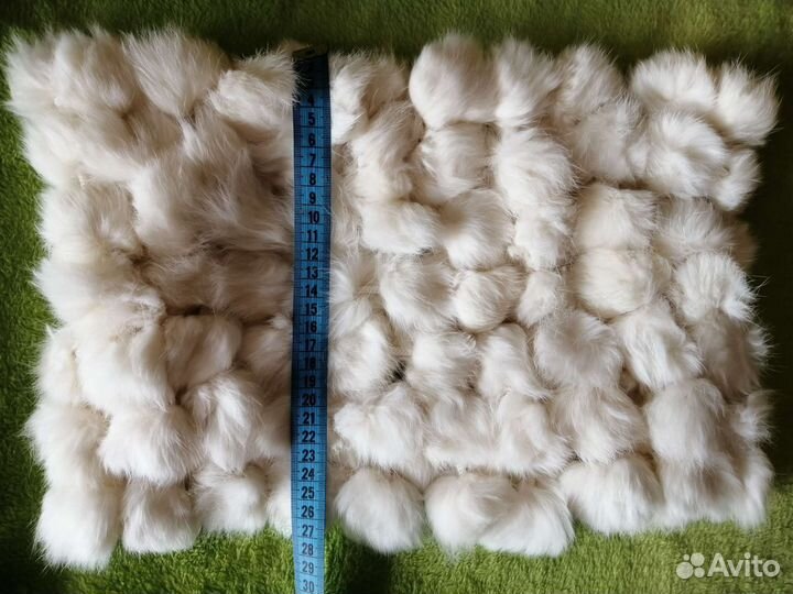 Снуд шарф из меха кролика