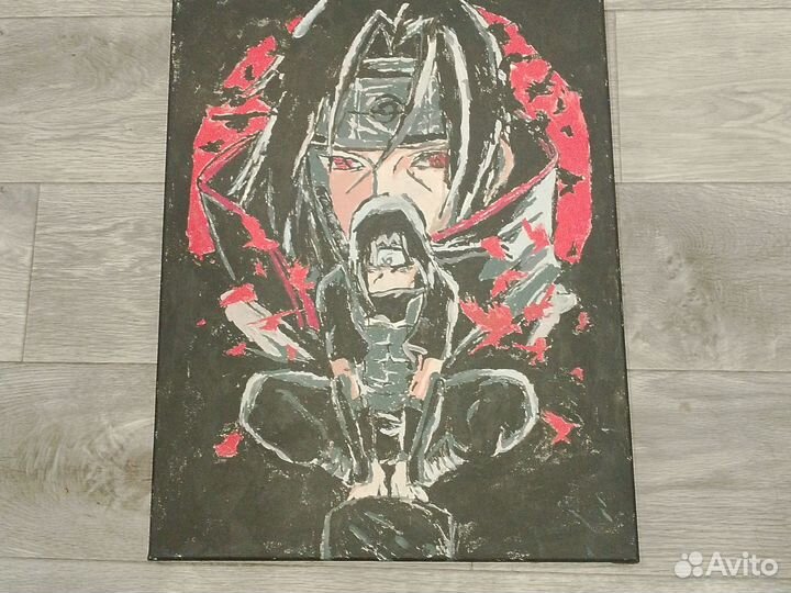 Картина по номерам раскрашенная