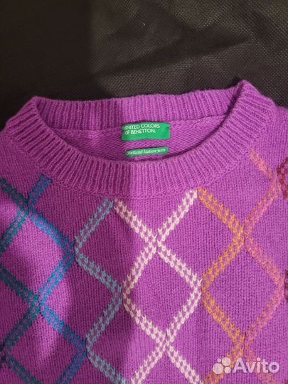 Шерстяной свитер United colours of benetton