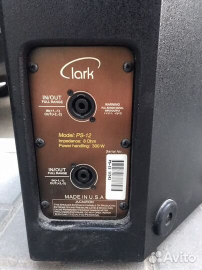 Аккустическая система Clark PS-12 мониторы