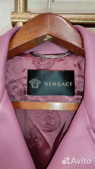 Кожаная куртка Versace оригинал