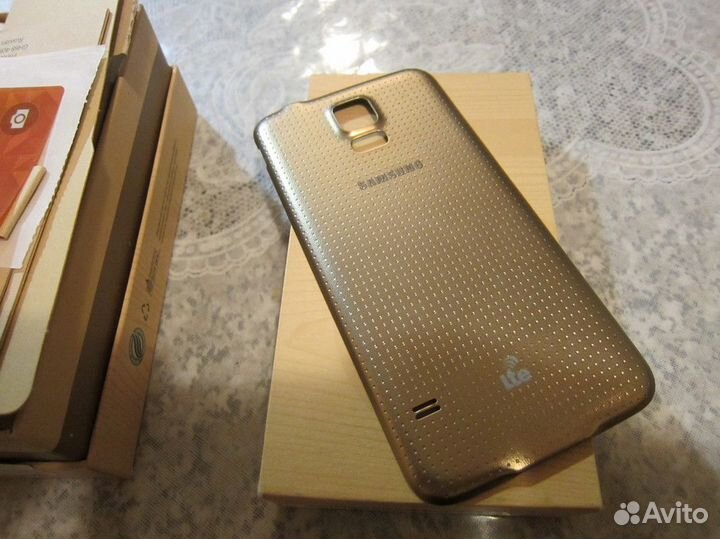 Samsung galaxy S5 крышка задняя Gold