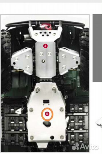 Нова оригинальная защита Yamaha Grizzly Kodiak 450