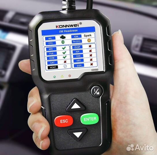 Диагностический автосканер Konnwei KW680 OBD2