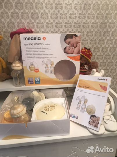Молокоотсос электрический medela swing maxi &calma