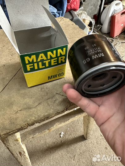 Фильтр масляный mw65 mann