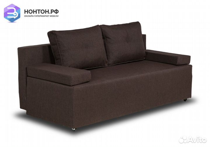 Диван еврокнижка Лиссабон кофейный